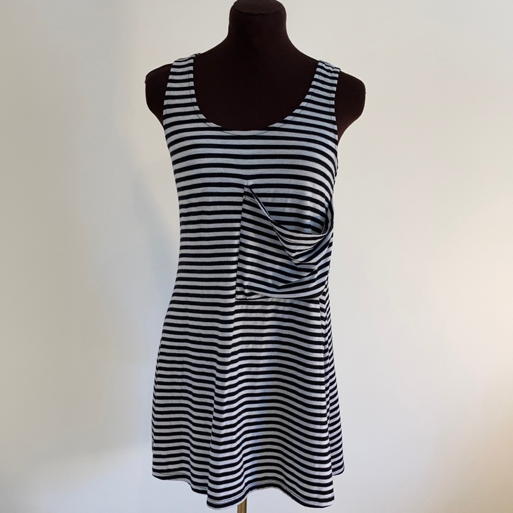 Soda blu striped dress size small